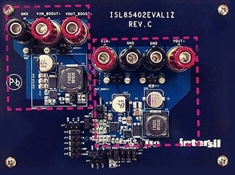 ISL85402EVAL1Z Synchronous Buck or Boost Buck Converter Eval Board