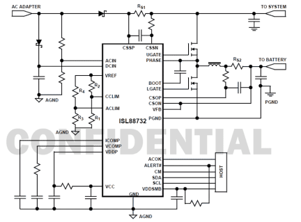 ISL88732 Functional Diagram