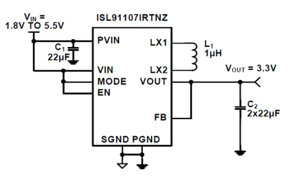 ISL91107IR Functional Diagram