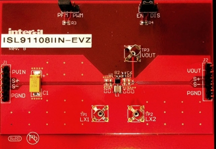 ISL91108IIN-EVZ Buck-Boost Switching Regulator Evaluation Board
