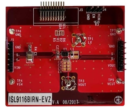 ISL9116BIRN-EVZ Boost Regulator Evaluation Board