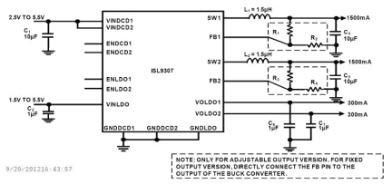 ISL9307 Functional Diagram