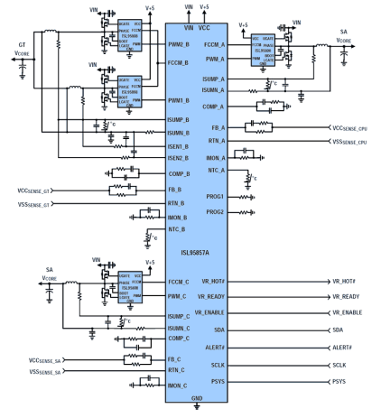 ISL95857A Functional Diagram