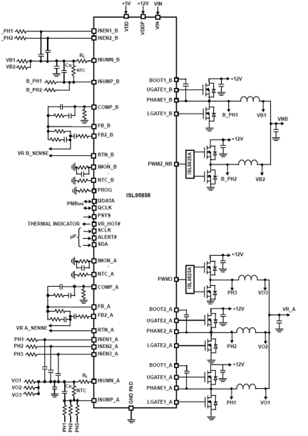 ISL95858 Functional Diagram