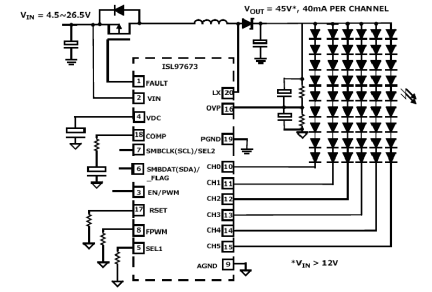 ISL97673 Functional Diagram