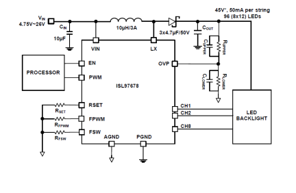 ISL97678 Functional Diagram