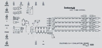 ISL97682IRTZEVALZ Compact 2-Ch LED Driver Eval Board