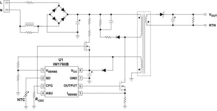 iW1760B Typical Applications Diagram