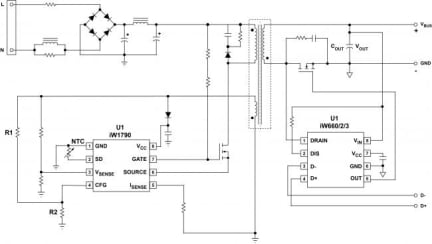 iW1790 Typical Applications Diagram