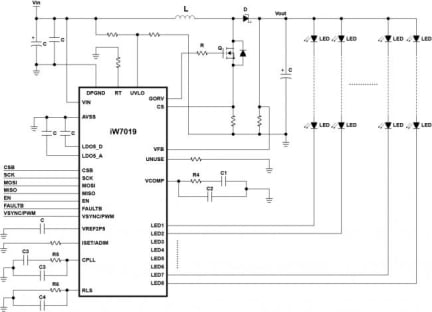 iW7019 Typical Applications Diagram