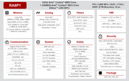 RA8P1 Block Diagram