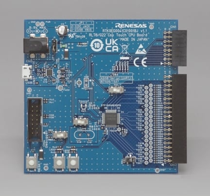 RL78/G22 Cap Touch CPU Board