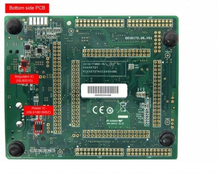 Renesas Starter Kit for RX72T Board Bottom