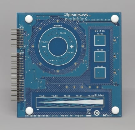 Self-capacitance Button/Wheel/Slider Electrode Board (G22)