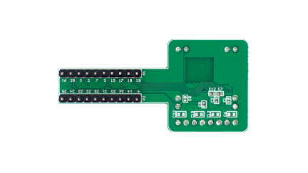 SLG46585M-DIP プロトタイピングボード - 底面
