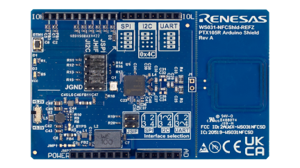 WS031-NFCSHLD-REFZ Reference Design Board - Top