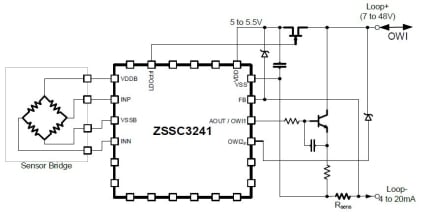 ZSSC3241 - Typical Application Diagram 2