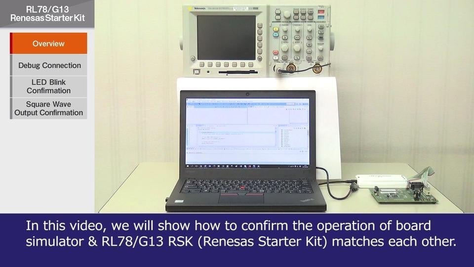 RL78 Web Simulator: Renesas Starter Kit