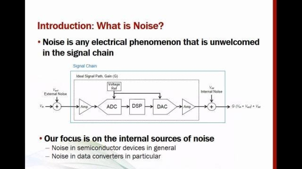 Understanding Noise in the Signal Chain Webinar