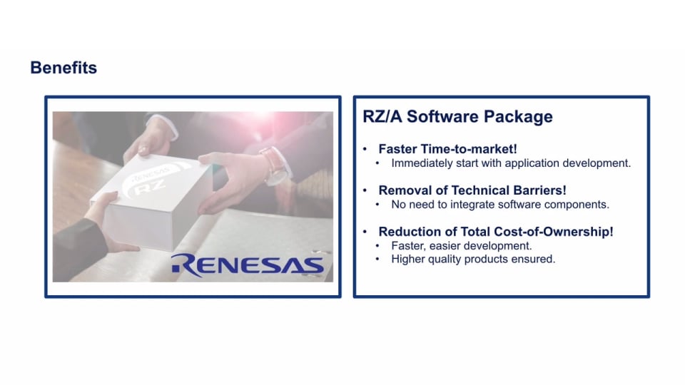 Renesas RZA Software Package Jump-starts Your HMI Design