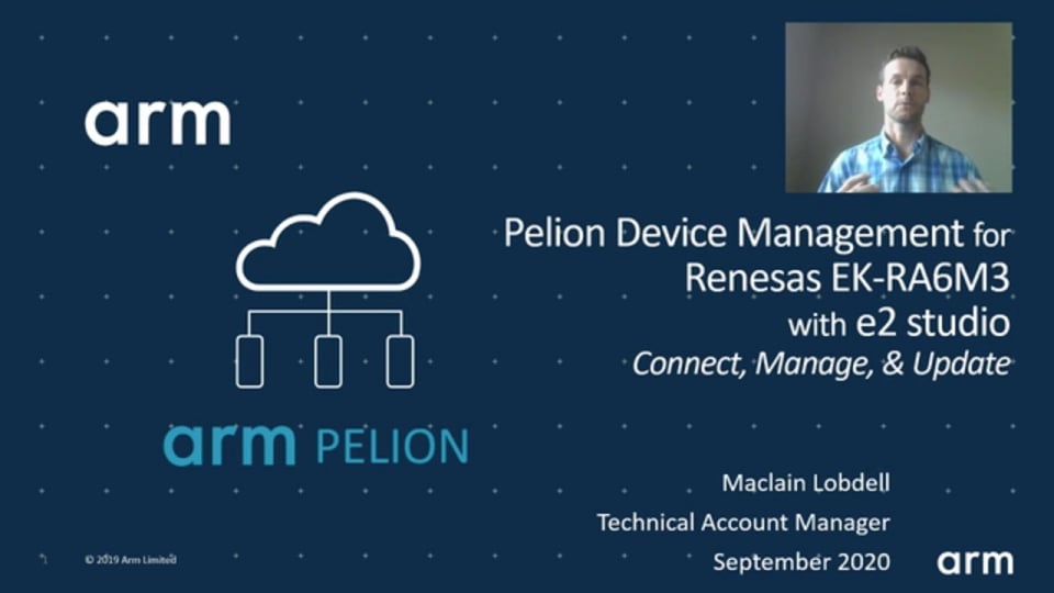 Pelion Device Management for the EK-RA6M3 with e² studio