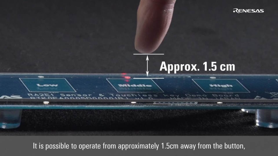 RA2E1 Sensor & Touchless Key Demonstration