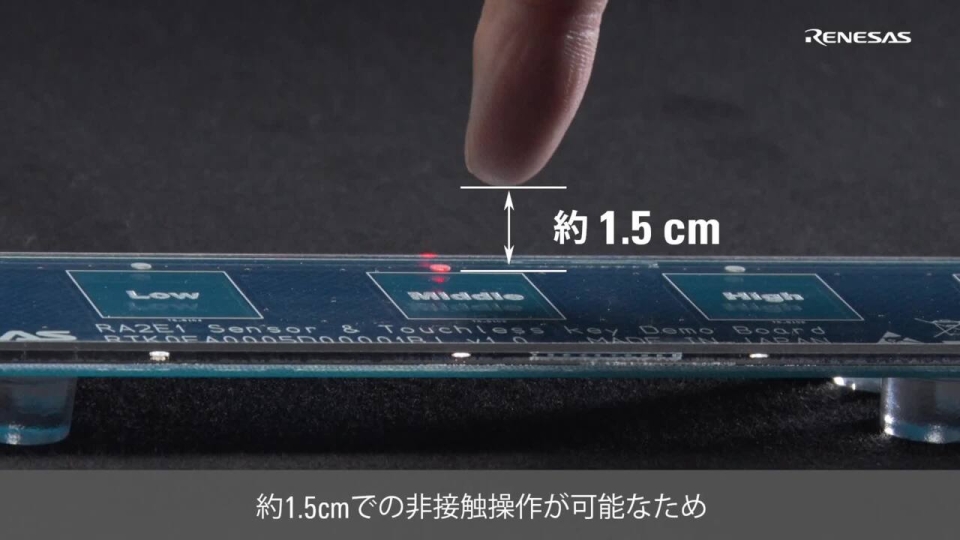 RA2E1環境センサ&非接触操作ソリューション