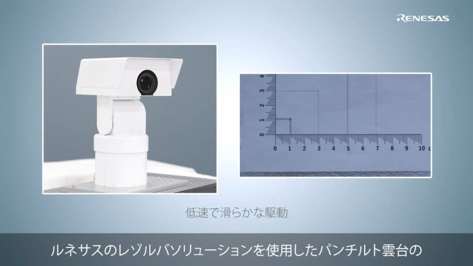 パンチル監視カメラ　レゾルバを用いたモータ制御ソリューション