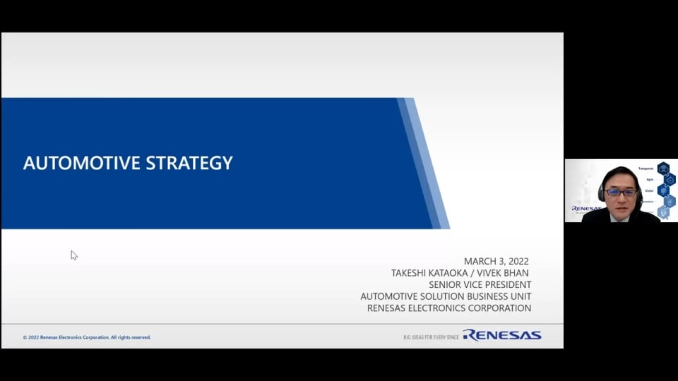 Automotive strategy / Q&A (同時通訳音声) - Analyst Day（2022年3月3日）