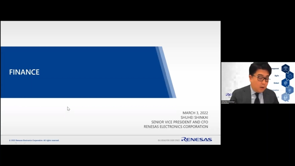 Finance / Q&A - Analyst Day（2022年3月3日）