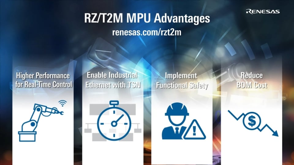 RZ/T2M MPU Enables Next-Generation Real-Time Motor Control