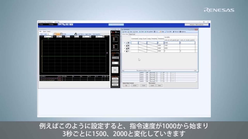(12) Renesas Motor Workbench：Analyzer COMMANDER機能