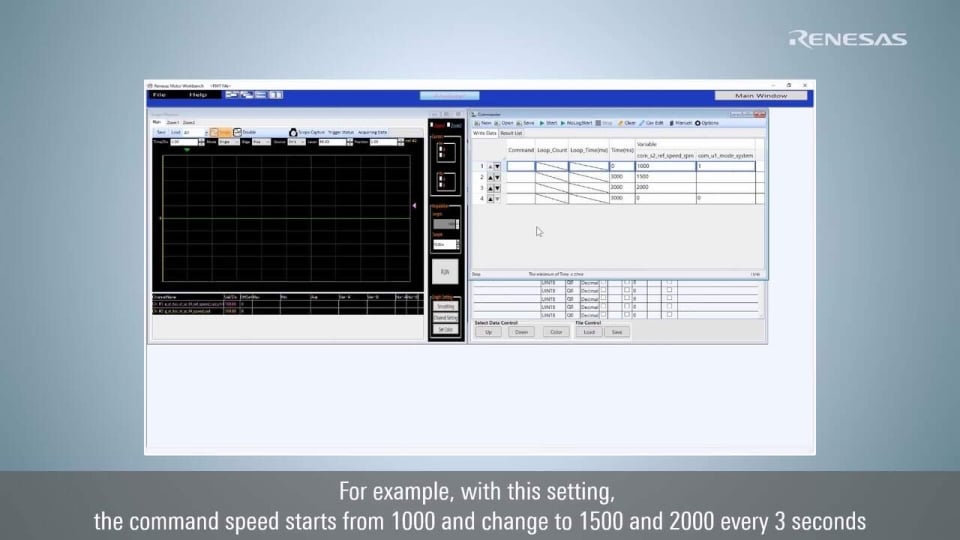 (12) Renesas Motor Workbench Analyzer COMMANDER
