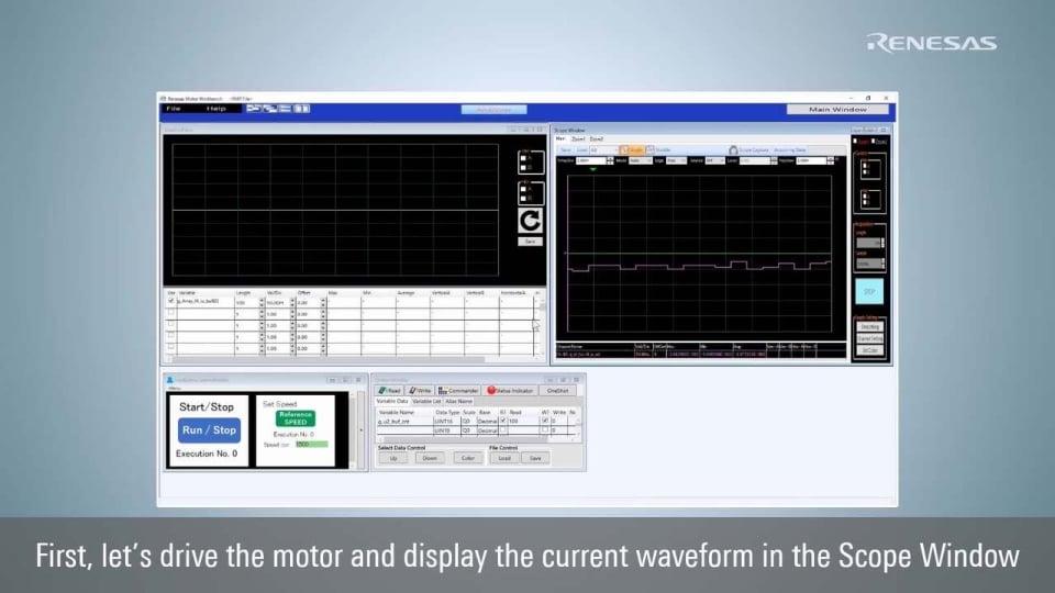 (13) Renesas Motor Workbench Analyzer ONE SHOT