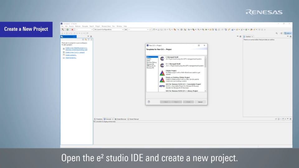 QE for Display[RX,RA] Tutorial (RX: Serial LCD) #1: How to Prepare a Project