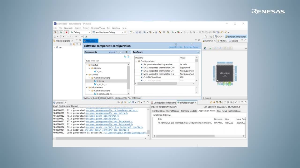 How to use FIT samples using Smart Configurator in e² studio
