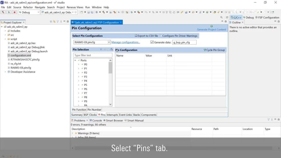 How to perform project migration from the EK-RA6M3 to the EK-RA6M5 evaluation kit