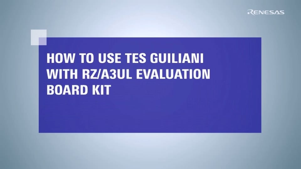 GuilianiSDK for RZA3UL Tutorial - How to run