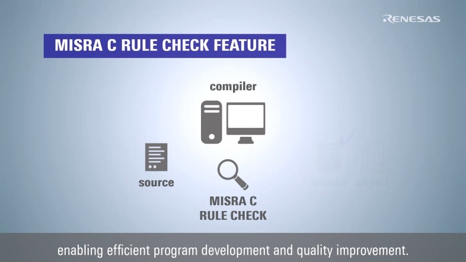 CC-RL/CC-RX/CC-RH Compiler Tutorial - MISRA C Rule Check