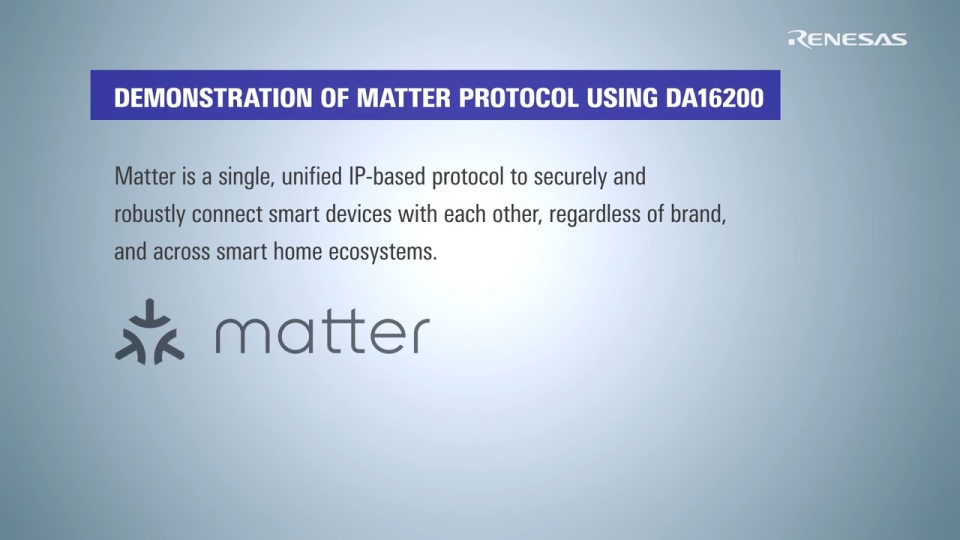 Demonstration of Matter Protocol Using DA16200