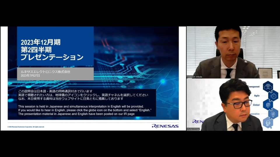 2023年12月期 第2四半期決算発表 説明会動画（2023年7月27日開催）