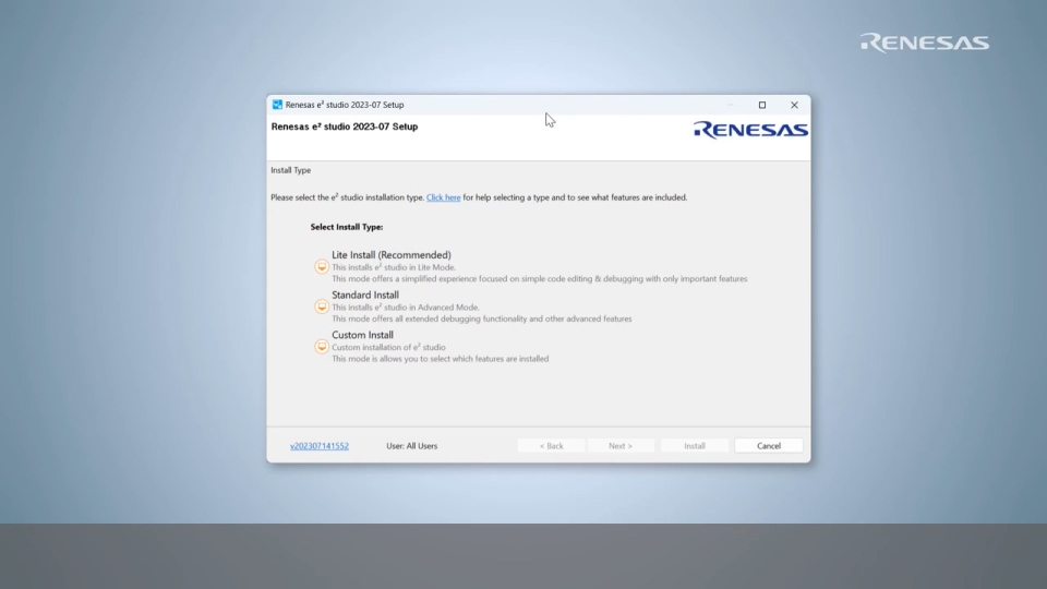 e² studio Quick Start Guide (1/3) - Installation for RX and RL78