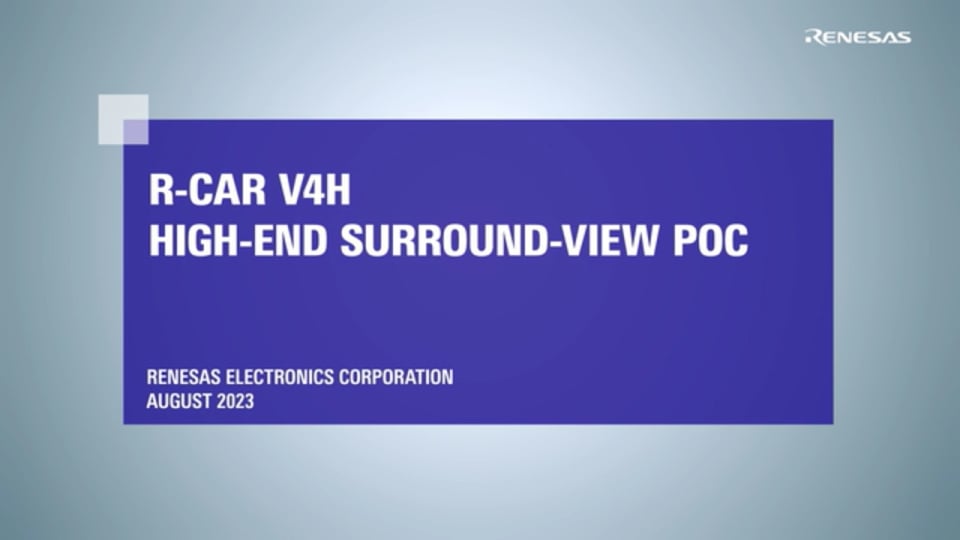 R-Car V4H High-End Surround-View PoC