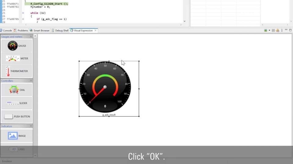 e² studio Tips - Creating Gauges and Other Visual Feedback