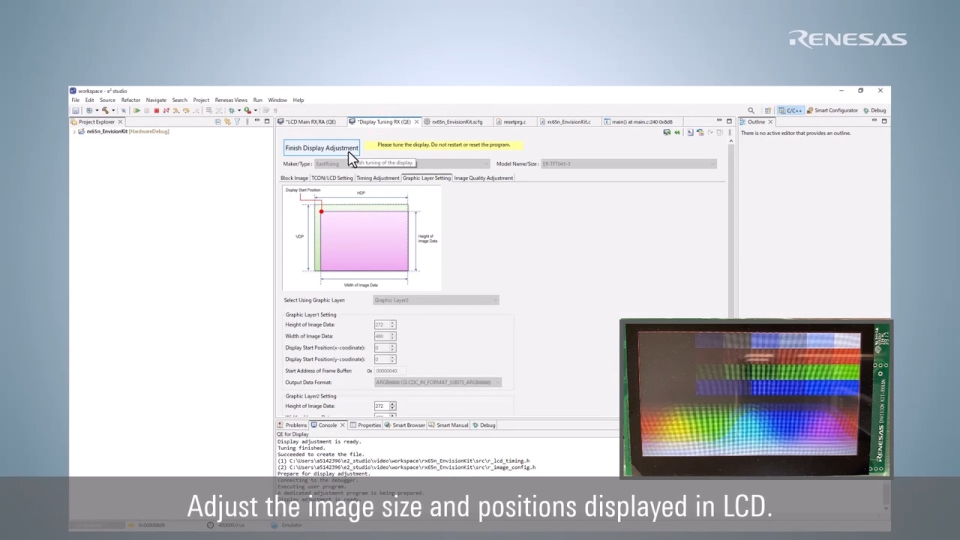QE for Display Tutorial: Easy LCD Adjustment
