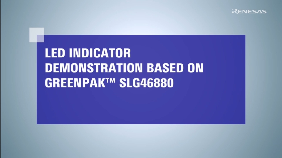LED Indicators Demonstration Based on GreenPAK™ SLG46880