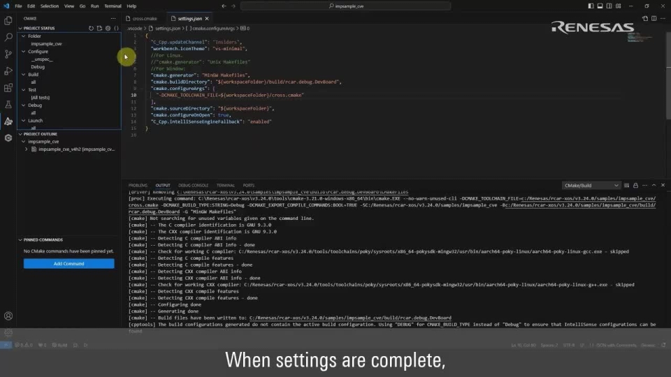 How to Build and Debug in VS Code for R-Car V4H