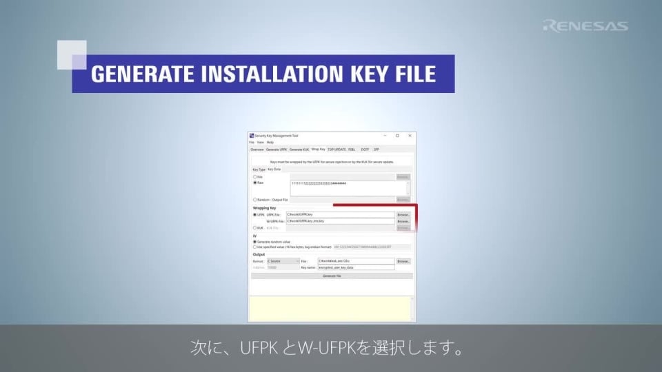 RX Family Secure Key Injection