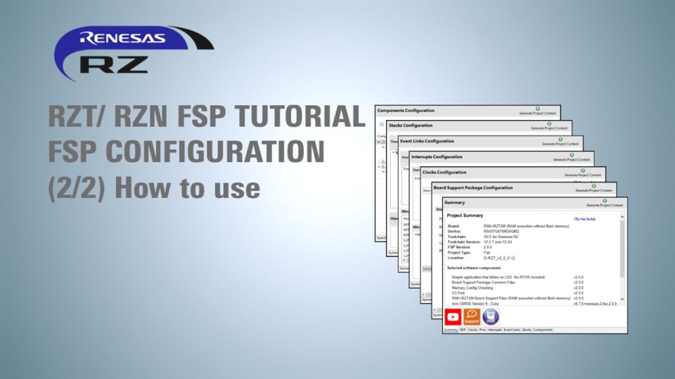 RZ/T RZ/N FSP Tutorial for FSP Configuration (2/2) - How to Use