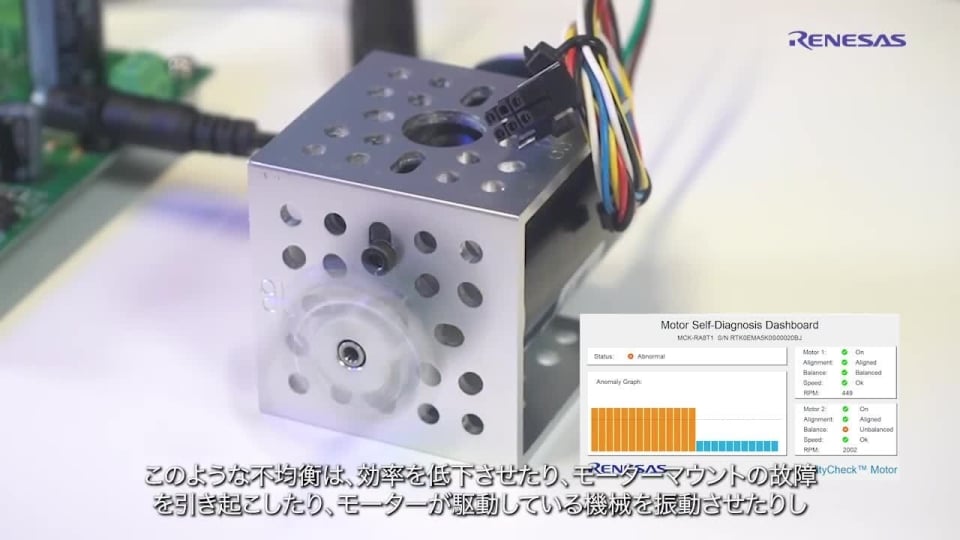 モーター異常検出 – 不均衡負荷とシャフトのずれ